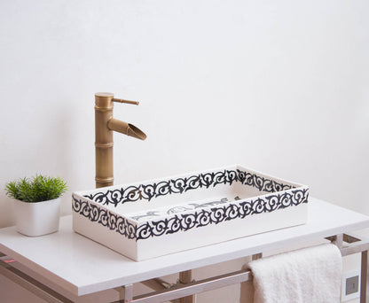 Rectangular Peacock Scroll