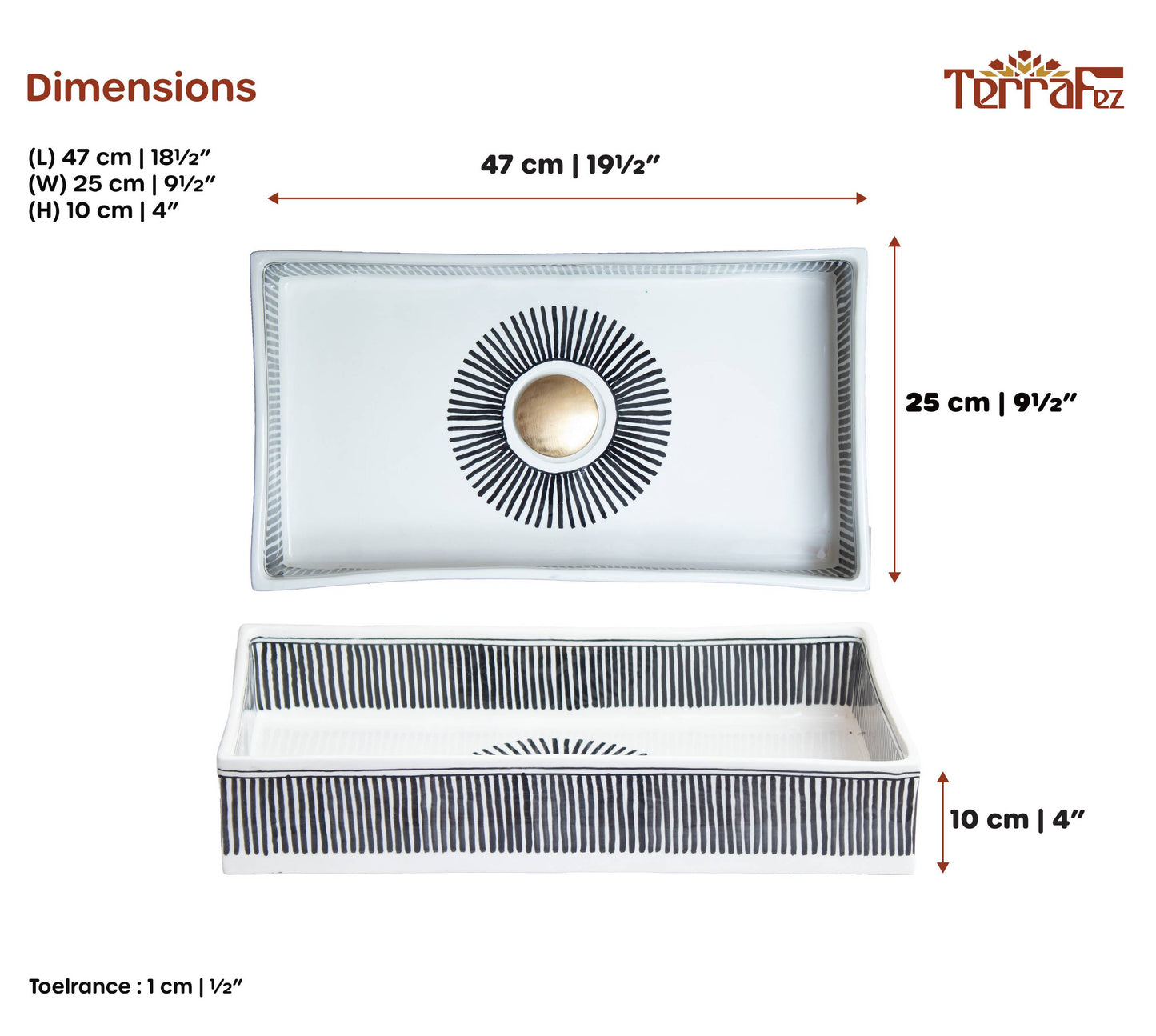 Rectangular Rays - Black