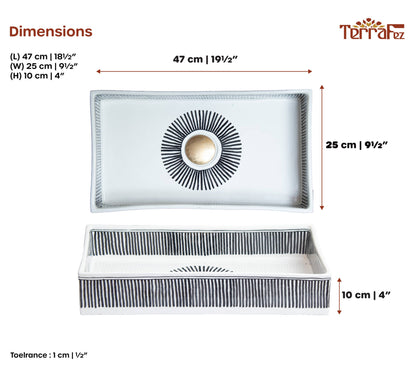 Rectangular Rays - Black