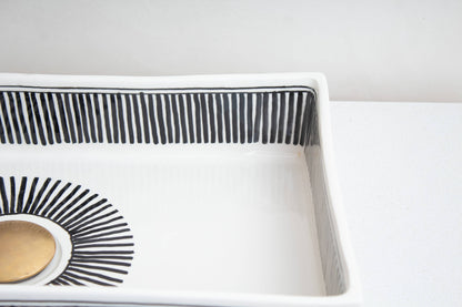 Rectangular Rays - Black