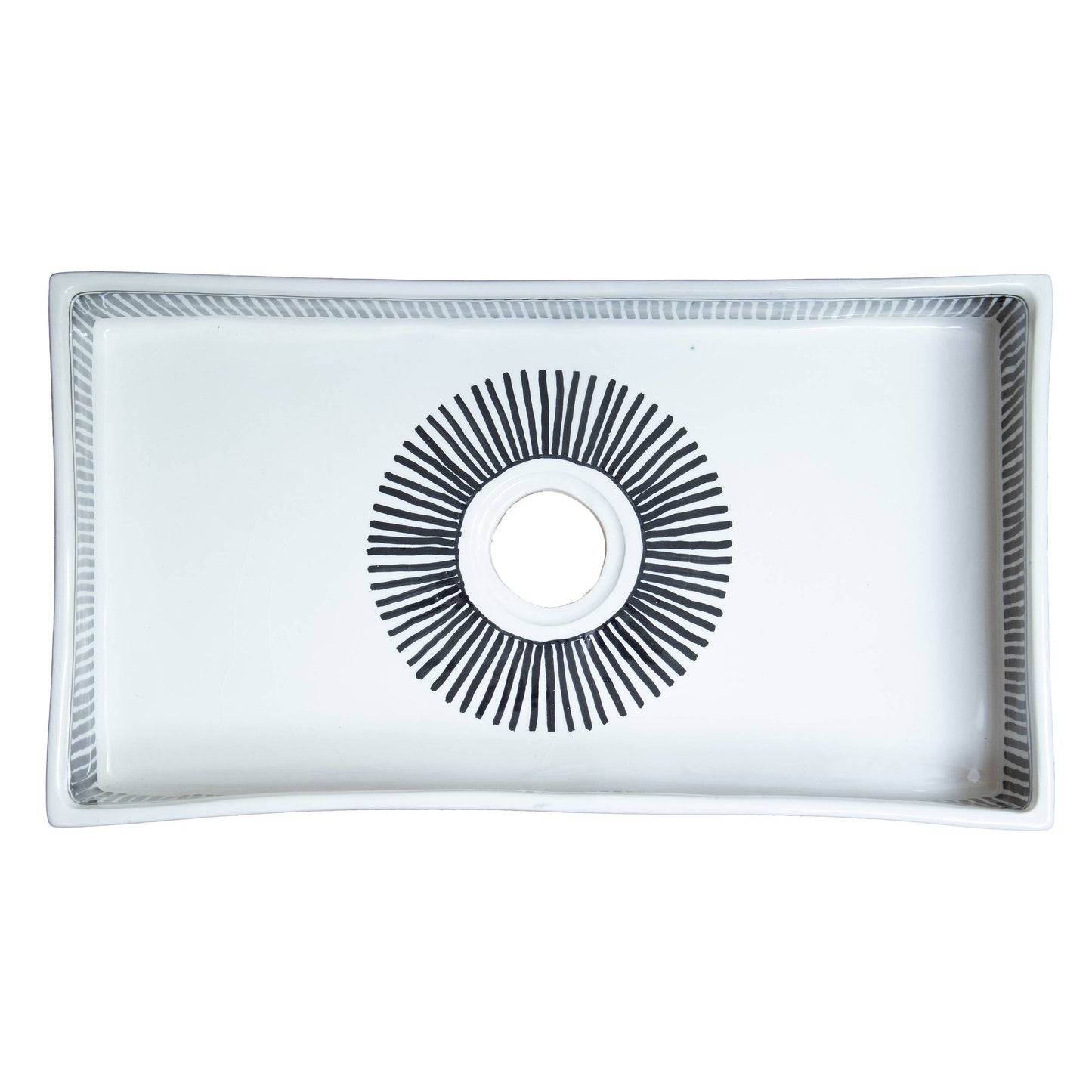 Rectangular Rays - Black