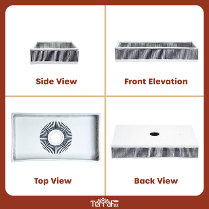 Rectangular Rays - Black