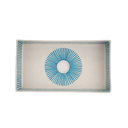 Rectangular Rays - Turquoise