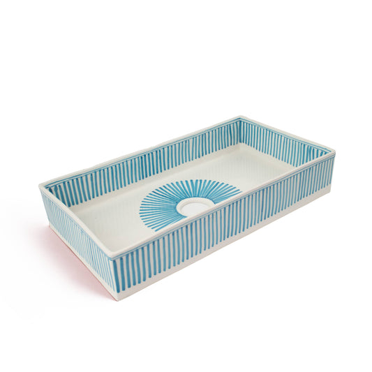 Rectangular Rays - Turquoise