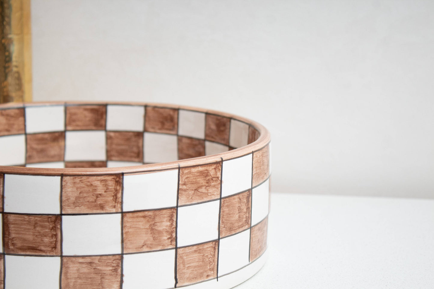 Round Checkered - Terracotta