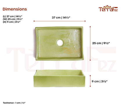 Mini Rectangular - Sage Glaze