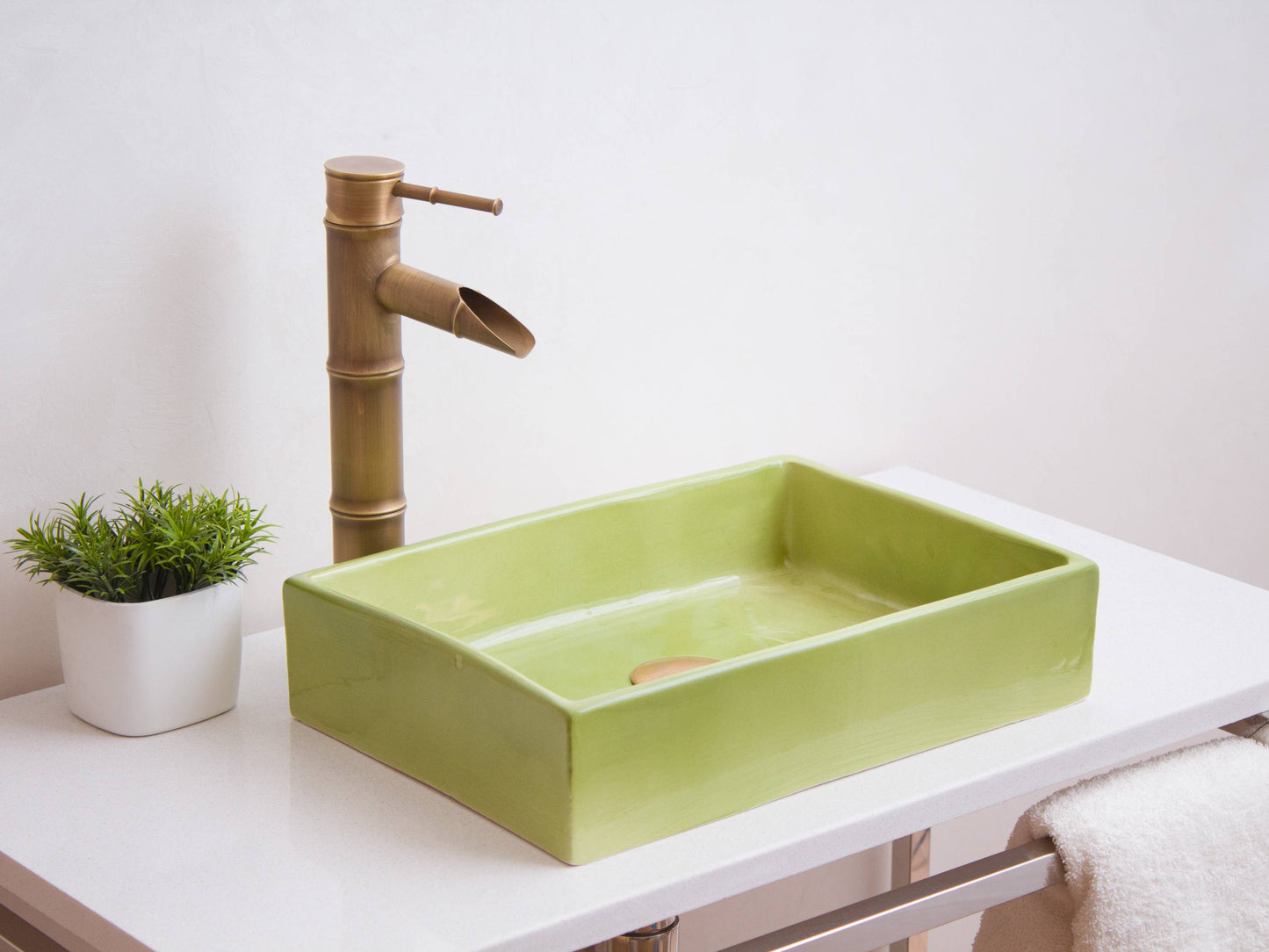 Mini Rectangular - Sage Glaze