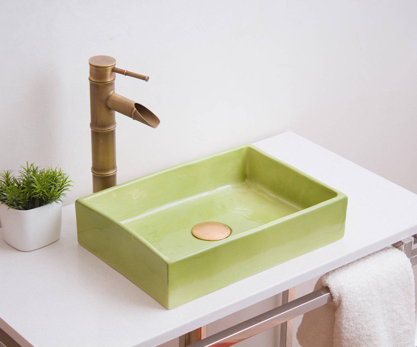 Mini Rectangular - Sage Glaze