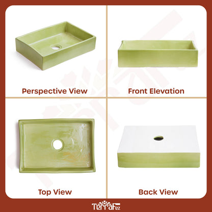 Mini Rectangular - Sage Glaze