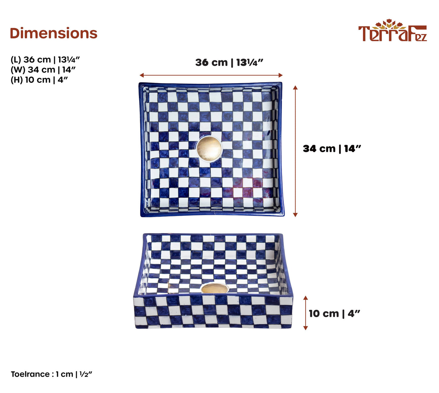 Square Checkmate - Indigo