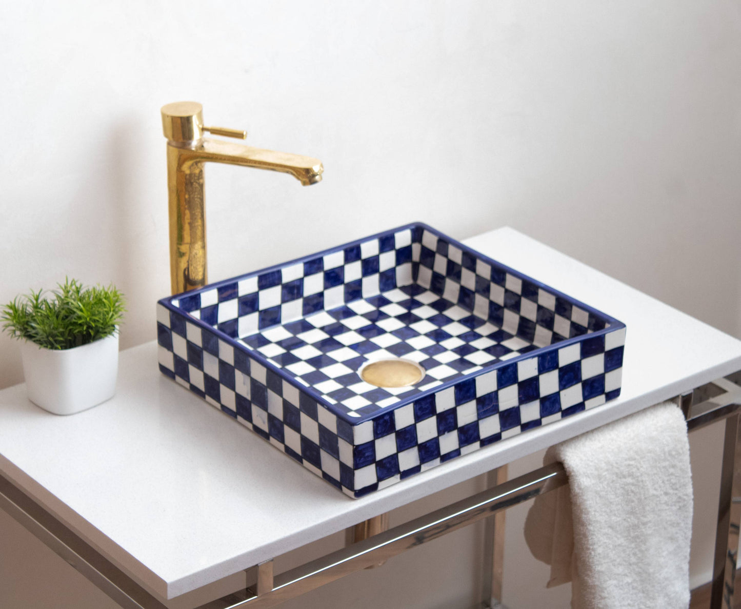 Square Checkmate - Indigo