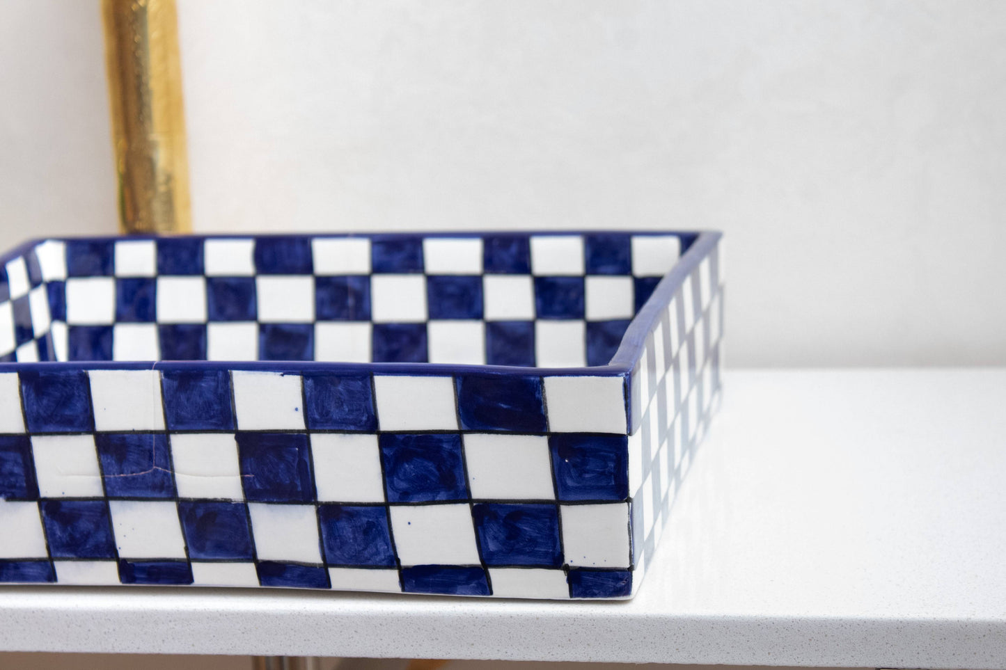 Square Checkmate - Indigo