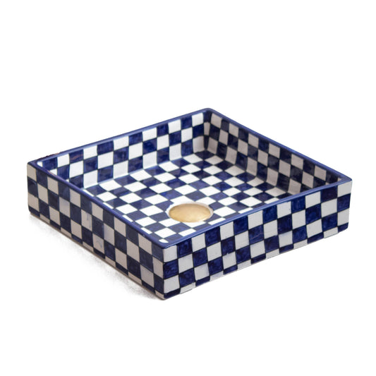 Square Checkmate - Indigo