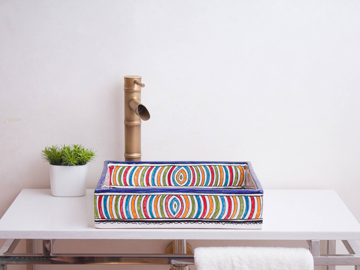 Square Rainbow Rings - Multicolor