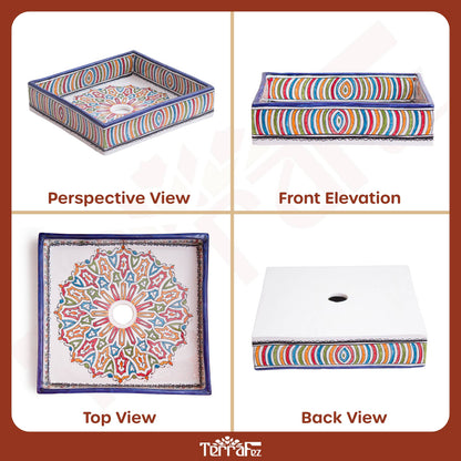 Square Rainbow Rings - Multicolor