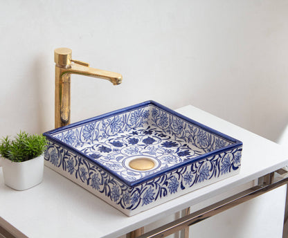 Square Yasmine - Blue