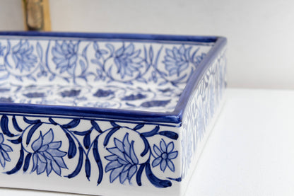 Square Yasmine - Blue