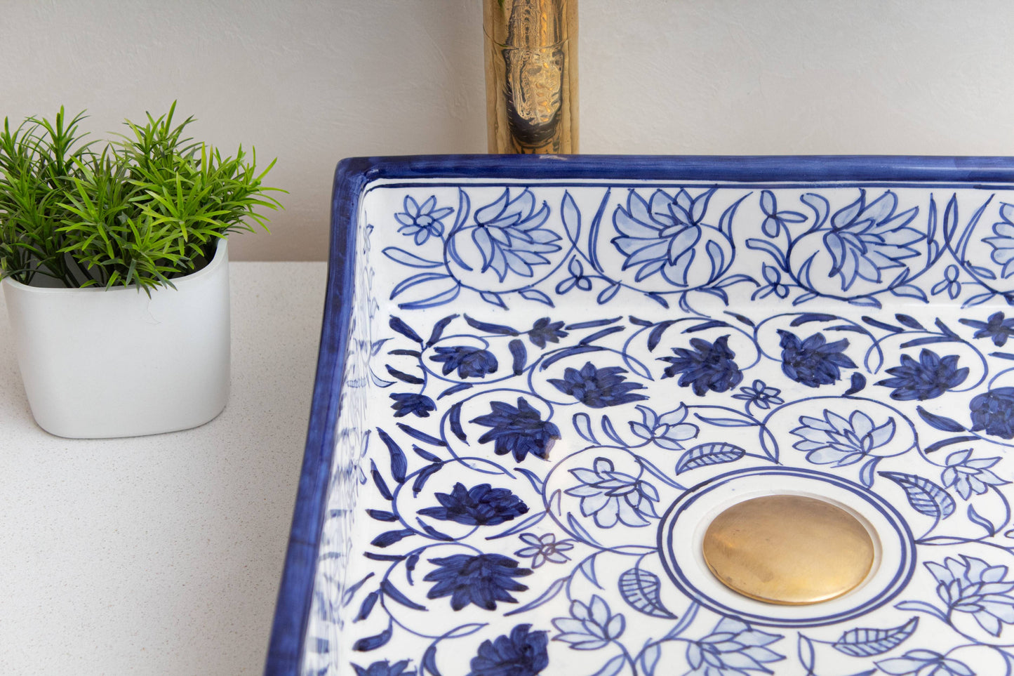 Square Yasmine - Blue