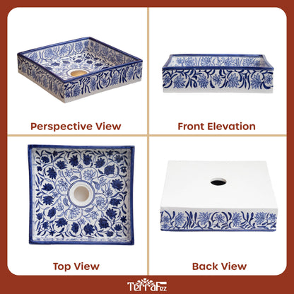 Square Yasmine - Blue