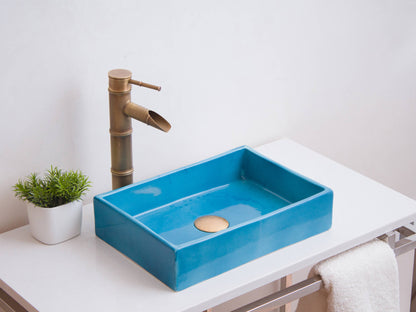 Mini Rectangular - Teal Glaze