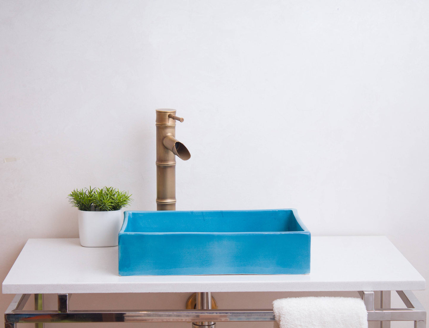 Mini Rectangular - Teal Glaze