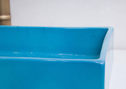 Mini Rectangular - Teal Glaze