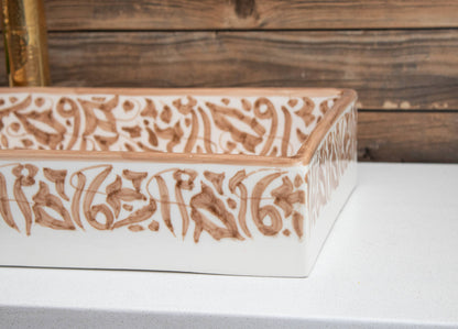 Mini Rectangular Arabeska - Terracotta