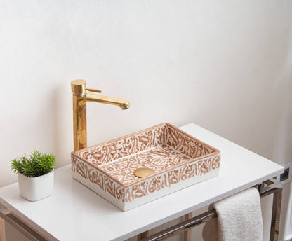 Mini Rectangular Arabeska - Terracotta