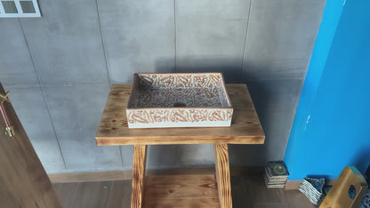 Mini Rectangular Arabeska - Terracotta