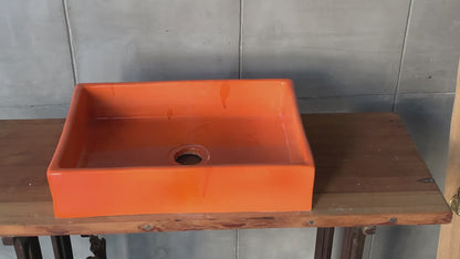 Mini Rectangular - Coral Glaze