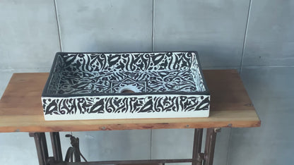 Rectangular Arabeska - Black