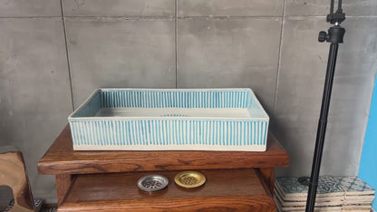 Rectangular Rays - Turquoise