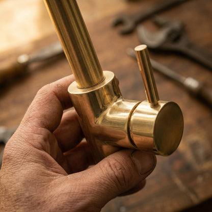 Unlacquered Brass Mixer Faucet
